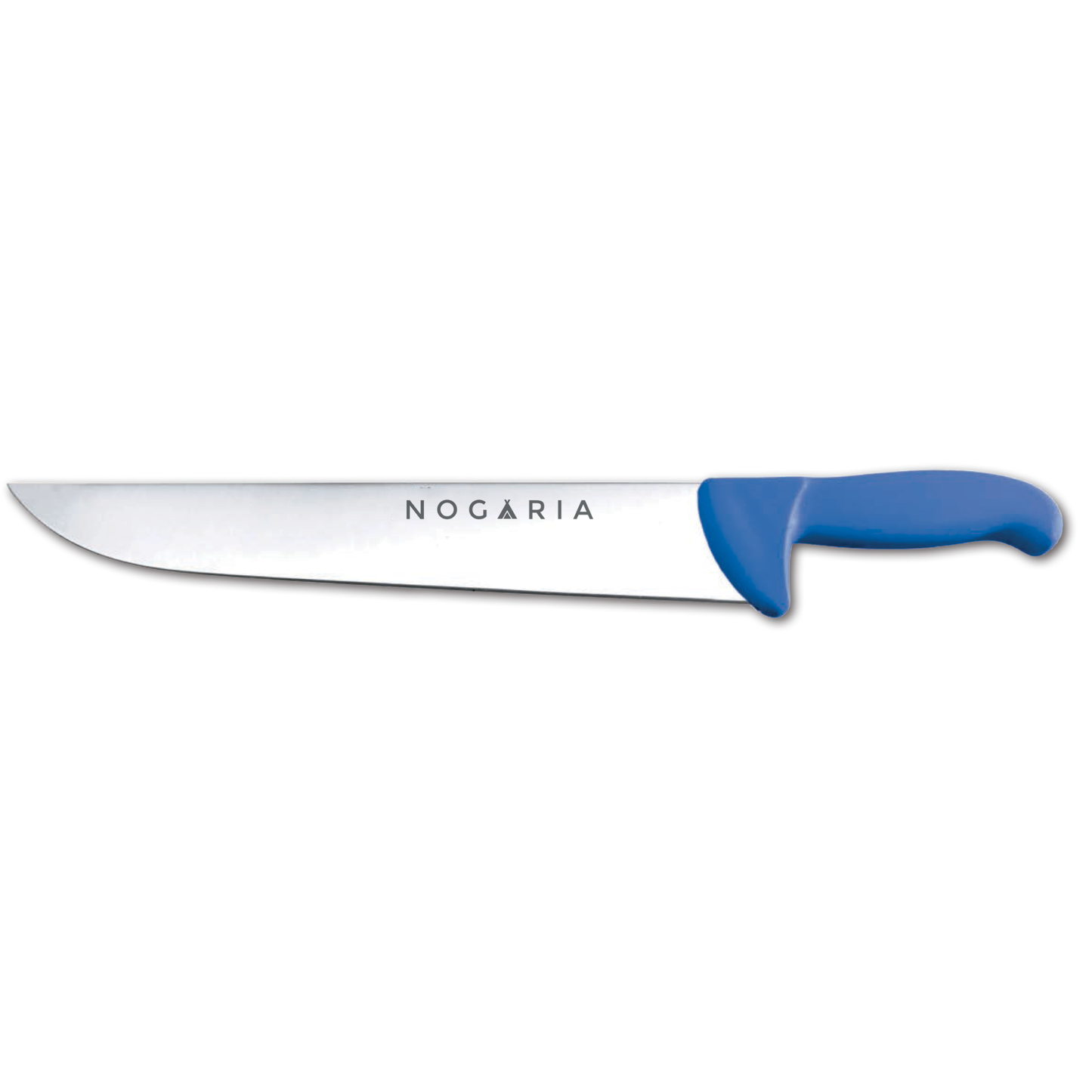 Cuchillo Carnicero 35cm Nogaria Inyectado Azul – Acero Mova, Mango Ergonómico – Profesional y Duradero