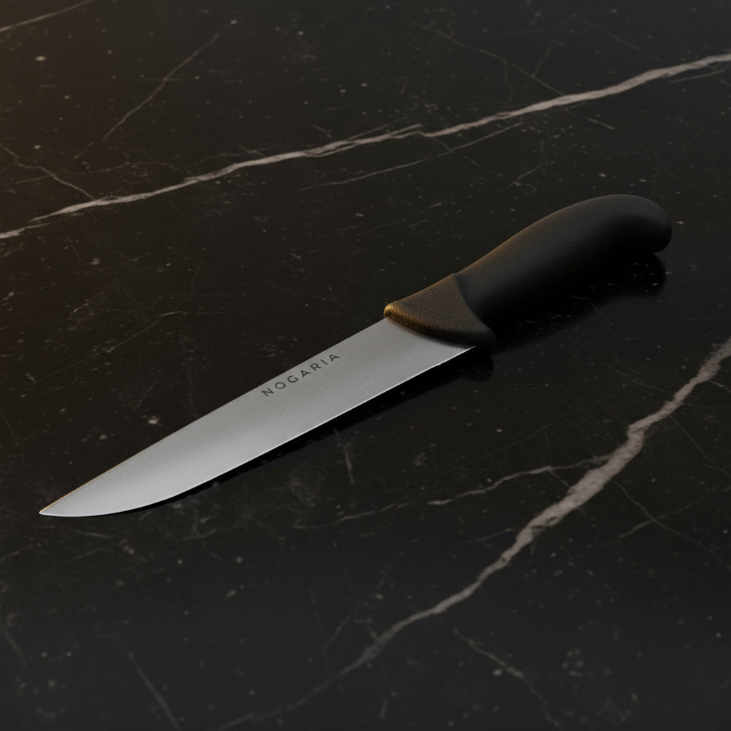Cuchillo Carnicero NOGARIA 20 cm – Mango Inyectado, Precisión Profesional