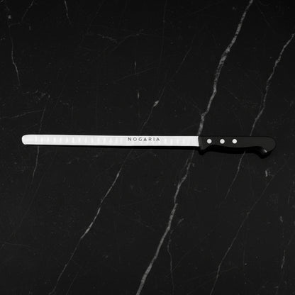 Cuchillo Jamonero Alveolado NOGARIA 30 cm – Corte Profesional para Jamón Ibérico