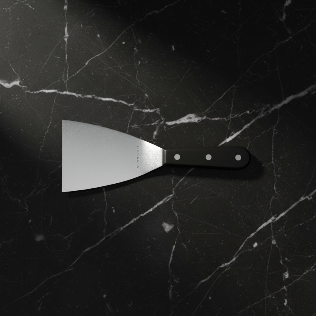 Espátula de Plancha Flexible 12 cm NOGARIA | Acero Inoxidable Profesional para Hostelería