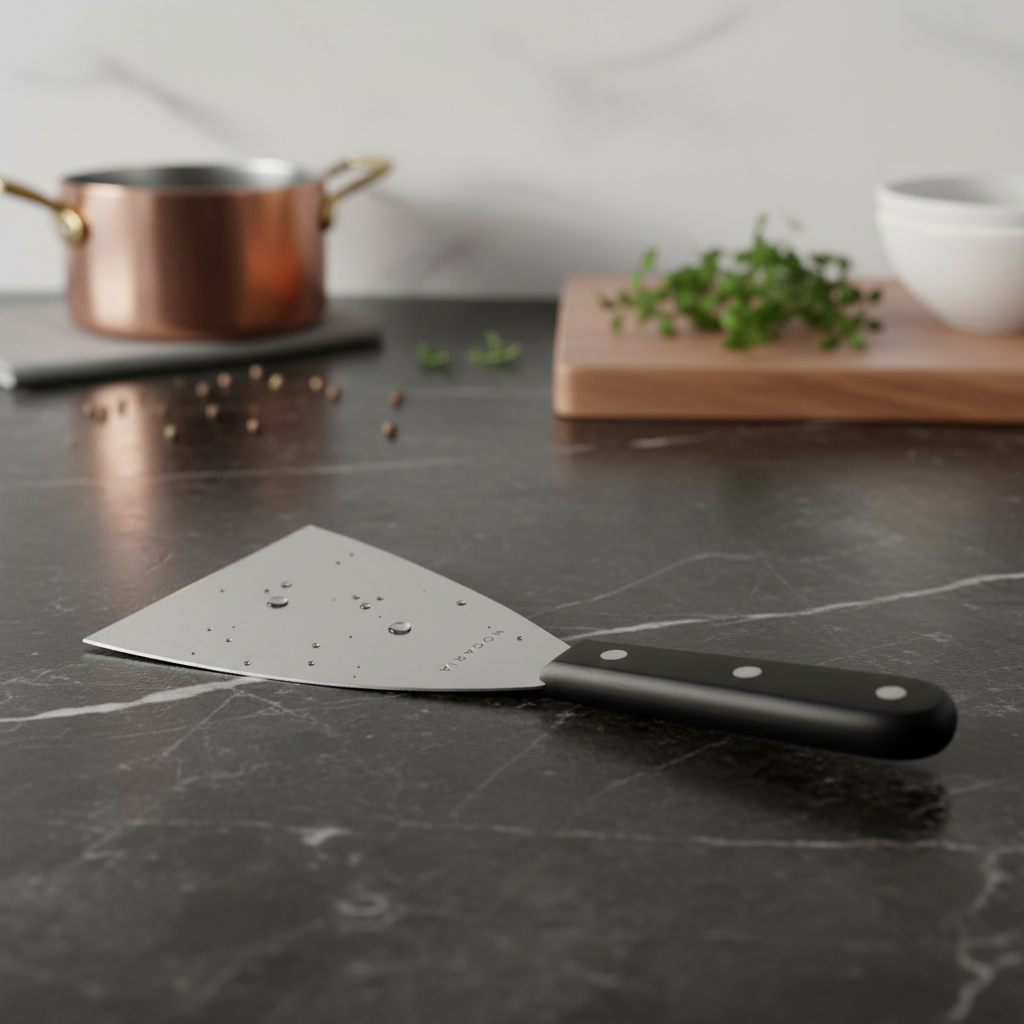 Espátula de Plancha Flexible 12 cm NOGARIA | Acero Inoxidable Profesional para Hostelería