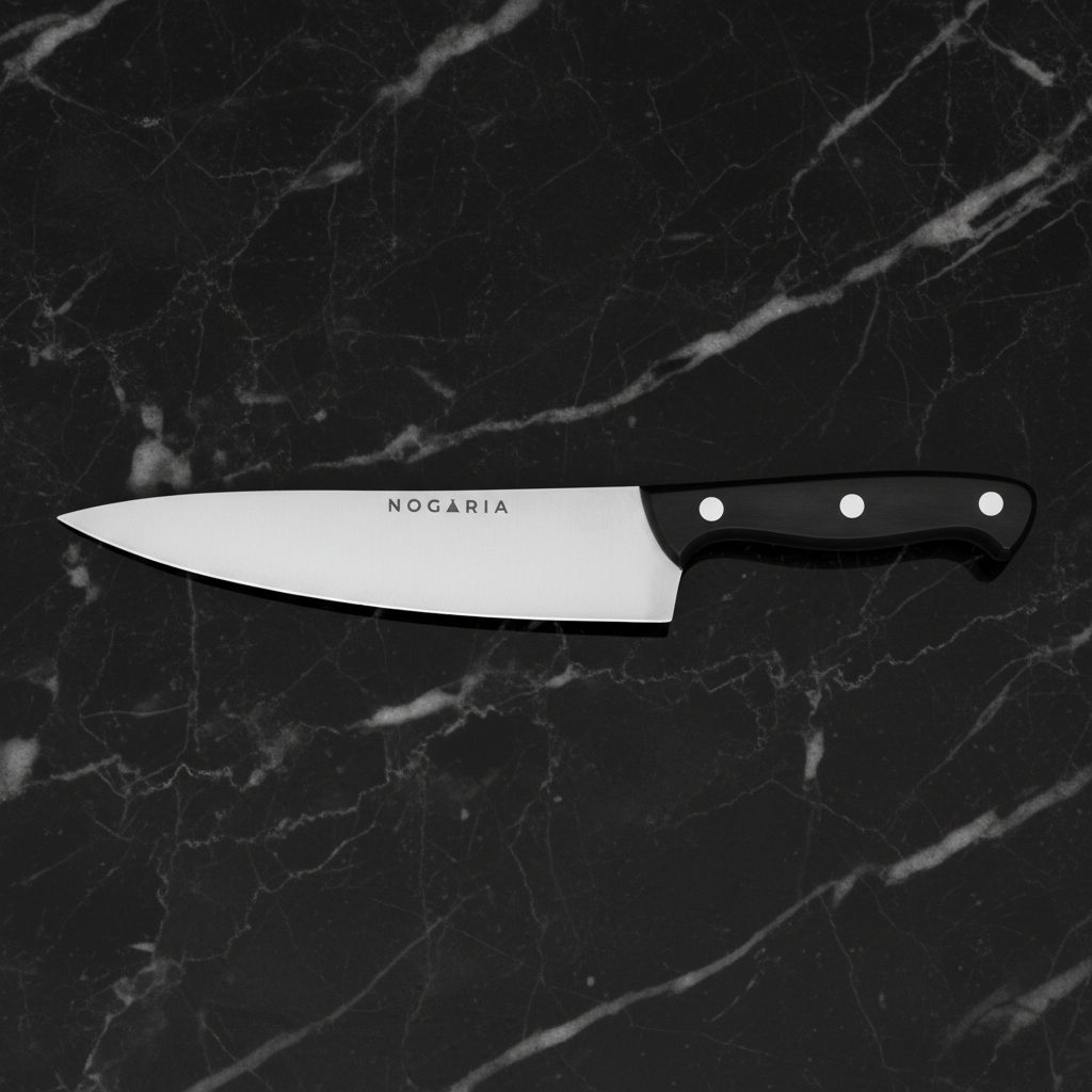 Cuchillo Chef Profesional Nogaria 20 cm Punta Aguda – Precisión Absoluta y Estilo Premium