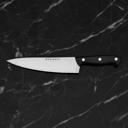 Cuchillo Chef Profesional Nogaria 20 cm Punta Aguda – Precisión Absoluta y Estilo Premium