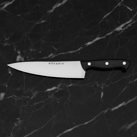 Cuchillo Chef Profesional Nogaria 20 cm Punta Aguda – Precisión Absoluta y Estilo Premium