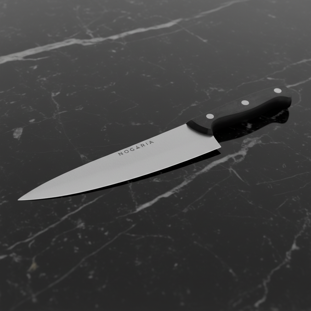 Cuchillo Chef Profesional Nogaria 20 cm Punta Aguda – Precisión Absoluta y Estilo Premium