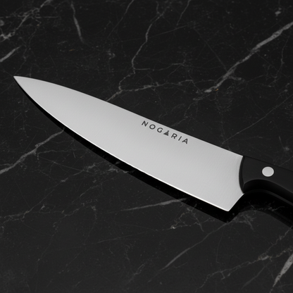 Cuchillo Chef Profesional Nogaria 20 cm Punta Aguda – Precisión Absoluta y Estilo Premium
