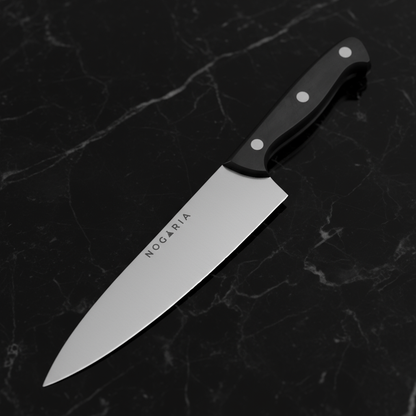 Cuchillo Chef Profesional Nogaria 20 cm Punta Aguda – Precisión Absoluta y Estilo Premium